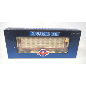 Atlas O Burlington Road Flatcar w/ Lumber load 93525 1004101-1 Rail Car